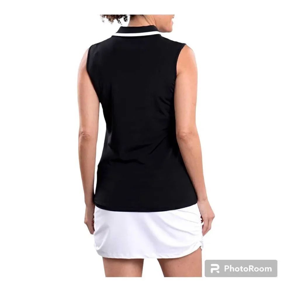 SwingDish Women's Kelly Sleeveless Golf Polo XXL - Picture 2 of 8